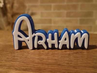 Arham Disney Name Sign Decorate Room child Birth
