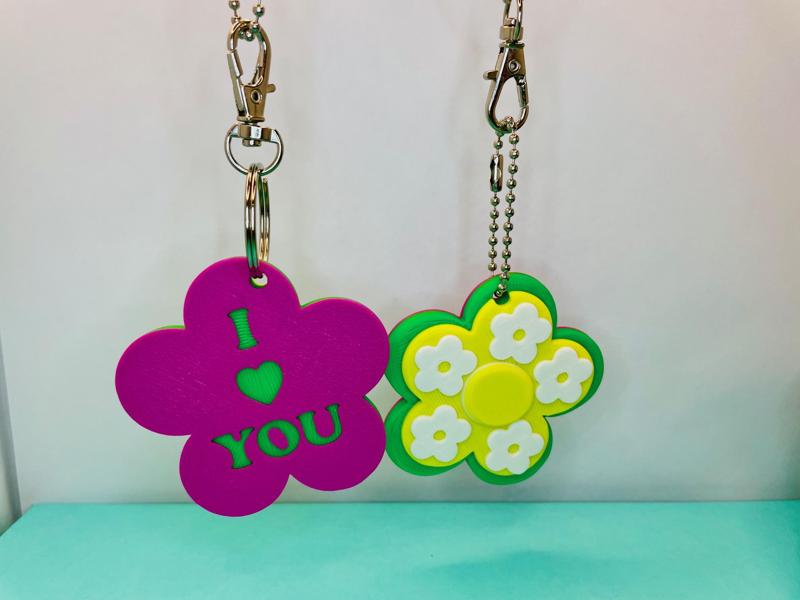 Daisy Keychain Customisable