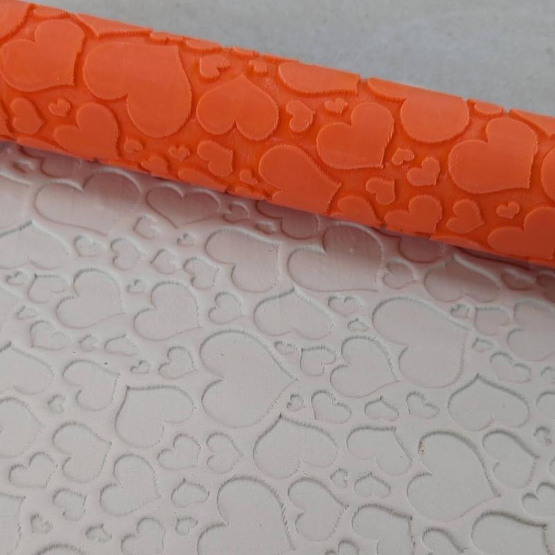 Hearts - XL texture roller