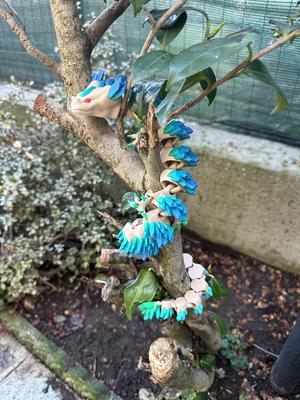 Articulated Rock-Crystal Dragon