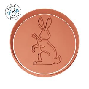 Rabbit Pose (no 22) - Cookie Cutter - Fondant - Polymer Clay