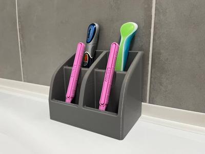 Shaving razors stand for couple
