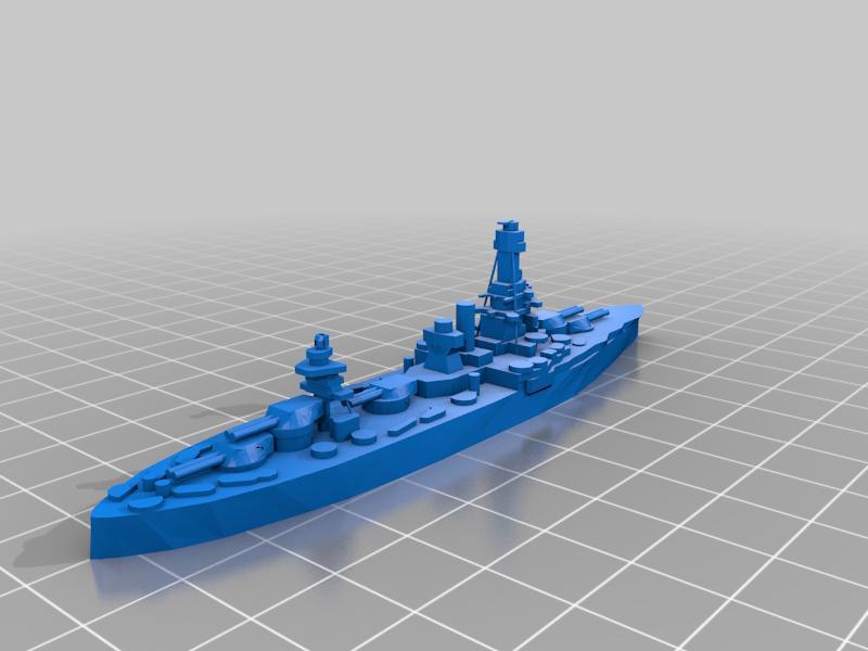 USS Texas 1/6000 with guns