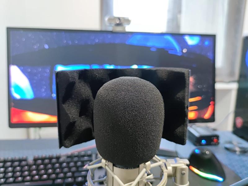 Acoustic microphone screen