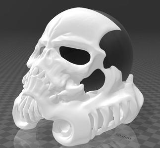Suporte Alexa Echo Dot 4a e 5a Geração Stormtrooper Skull Star Wars