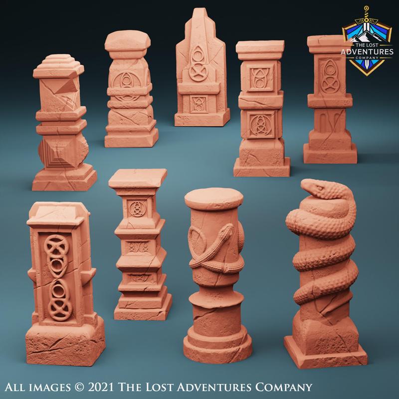 Sunken City Columns (Set of 9)