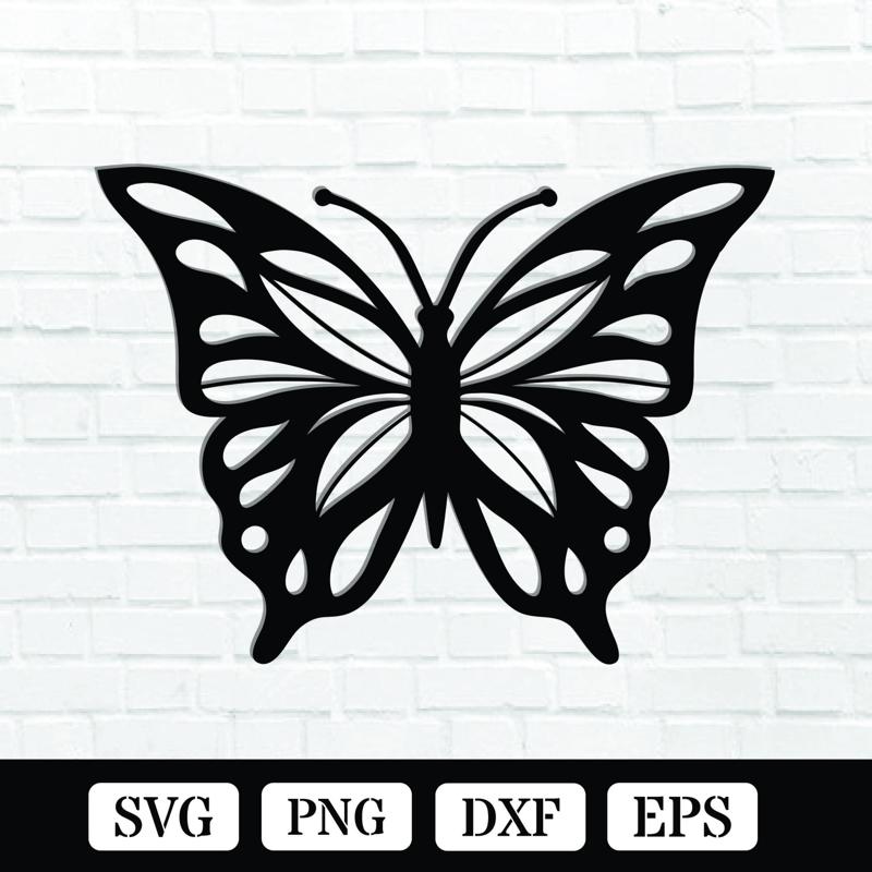 Butterfly Metal Wall Art Laser Cut SVG