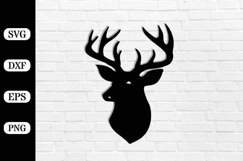 Deer Head Metal Wall Art Laser Cut SVG
