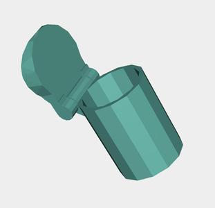 Low poly trash can(print in place)