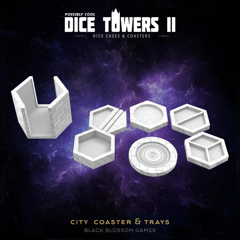 TC10 Sewers City Master Coaster & Trays :: Possibly Cool Dice Tower 2