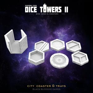 TC10 Sewers City Master Coaster & Trays :: Possibly Cool Dice Tower 2