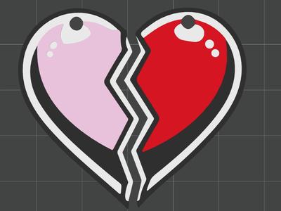Heart keychain