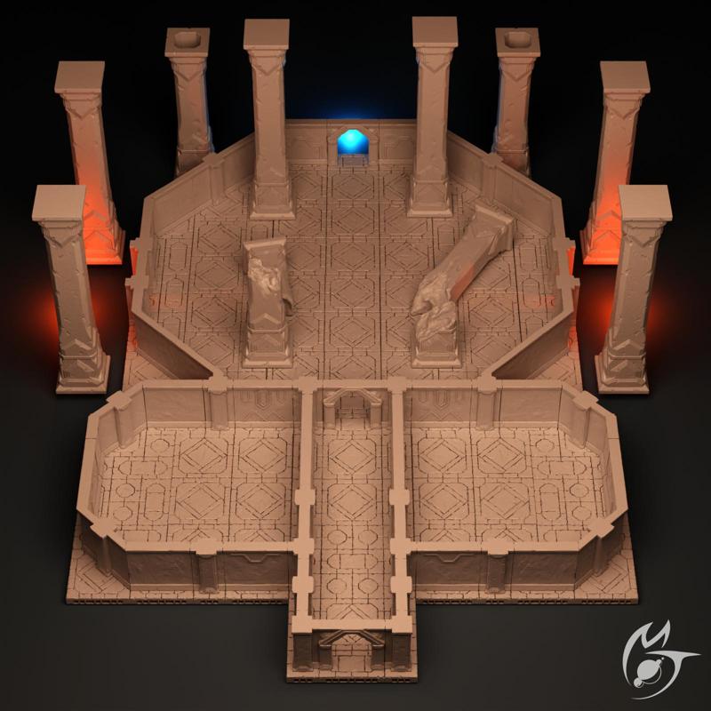 The Dwarven Halls of Baragun - Modular OpenLOCK Terrain