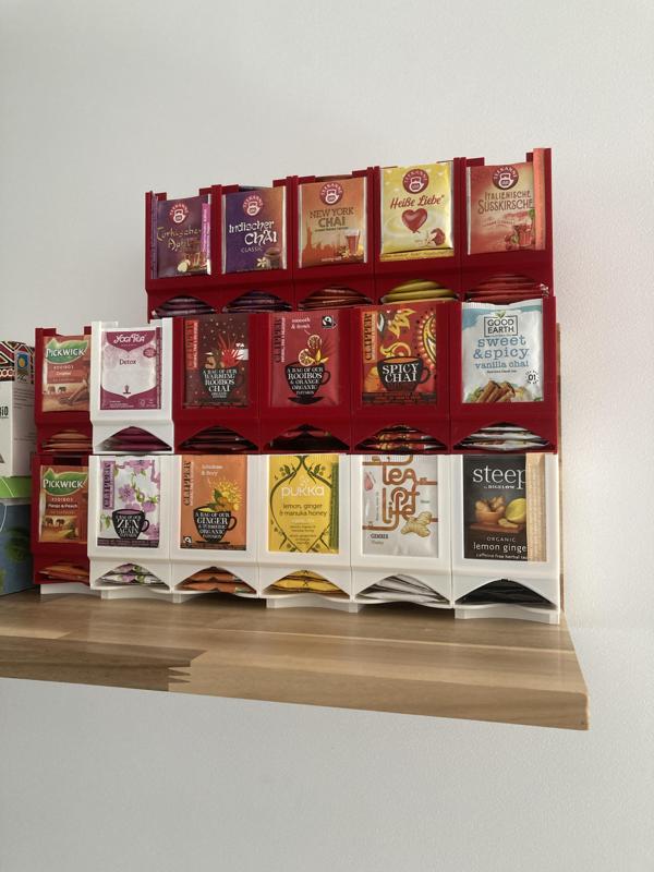 Tea bag dispenser click together system (S,M,L)