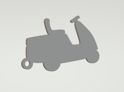 Lawn tractor keychain