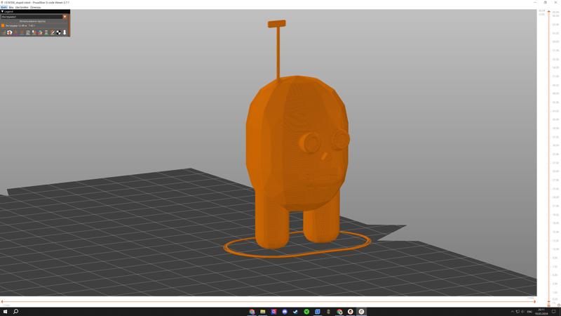 potato-robot-freak with a monkey face