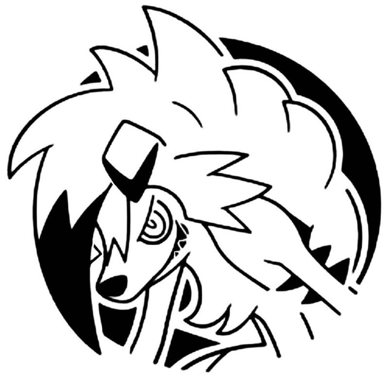 Lycanroc stencil