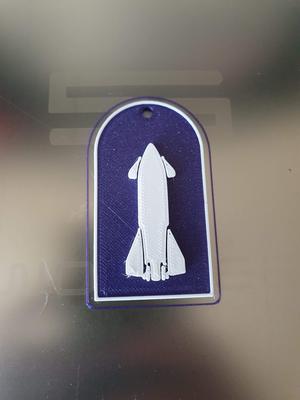 Starship key chain