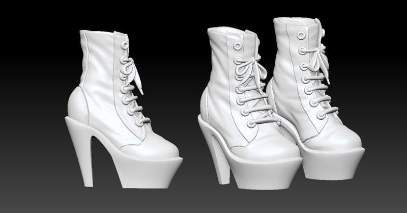 Boots 3D print model