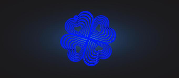 earring spiral heart , pendant