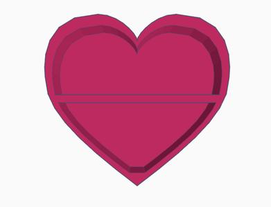 Minimal Heart Shelf