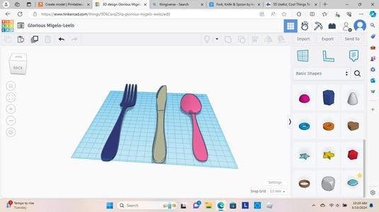 fork knife and spoon
