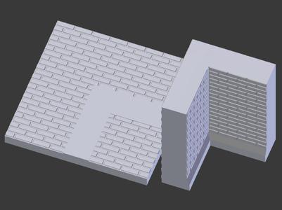 Architektur tiles Brick stone Center wall EDGE