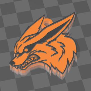 kurama kyuubi key ring