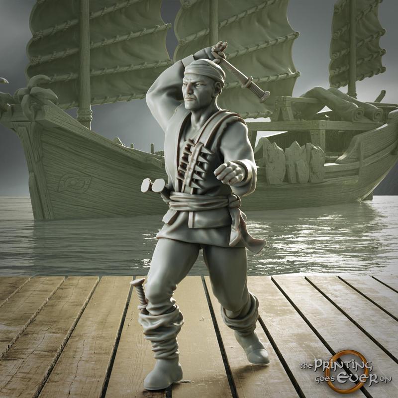 Pirate Knife Thrower - Presupported