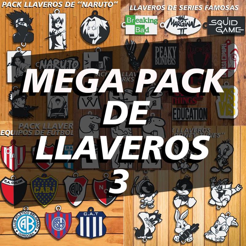 MEGA COMBO 3 " 5 PACKS OF KEY CHAINS " / KEY CHAIN