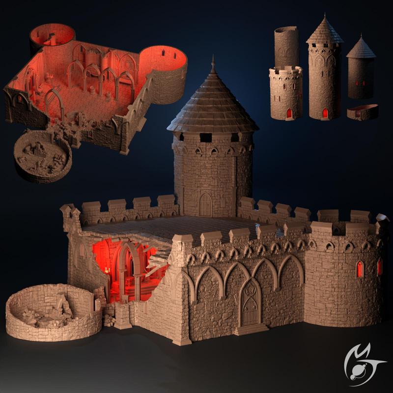 Castle Wyrthstolt - Gothic modular OpenLOCK terrain