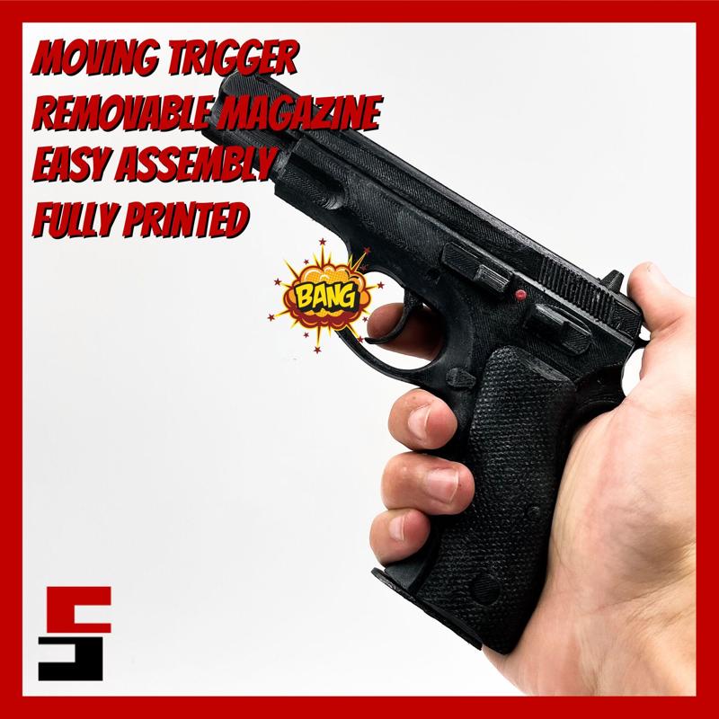 PISTOL CZ 75 MOVABLE TRIGGER PARTS articulated