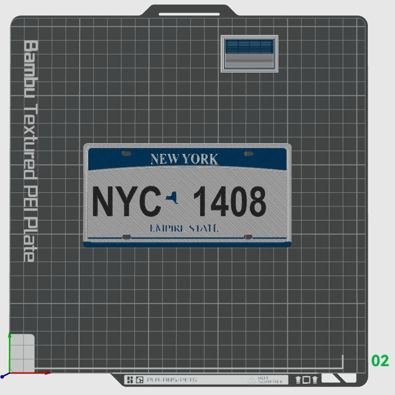 New York State Licence Plate 1:2