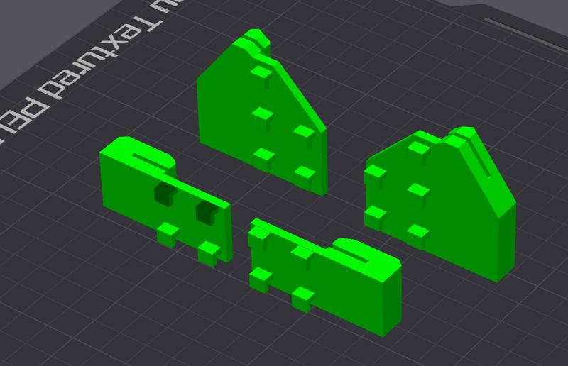 P1P pegboard plate holder - stronger pegs and added side guard