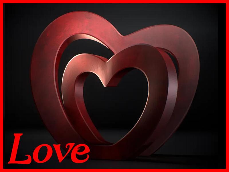 INFINITE LOVE  - Awesome heart deco for your home by TinyMakers3D
