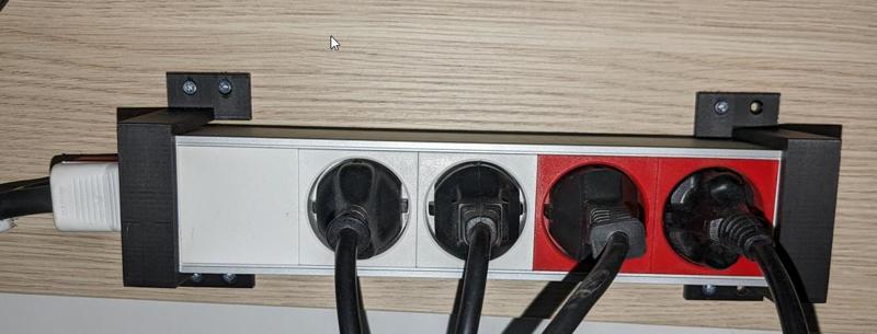 support pour mutliprise murale indus