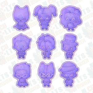DC characters cookie cutter set of 9