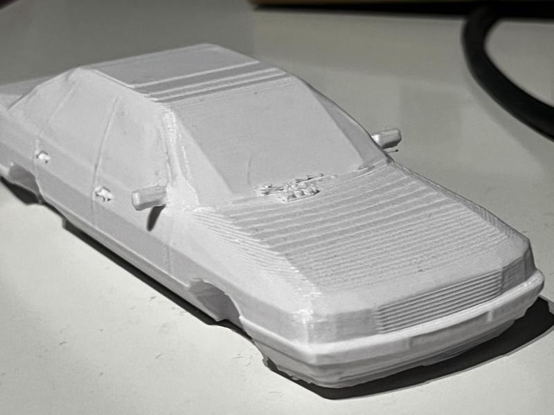Audi 100 c3 low poly model