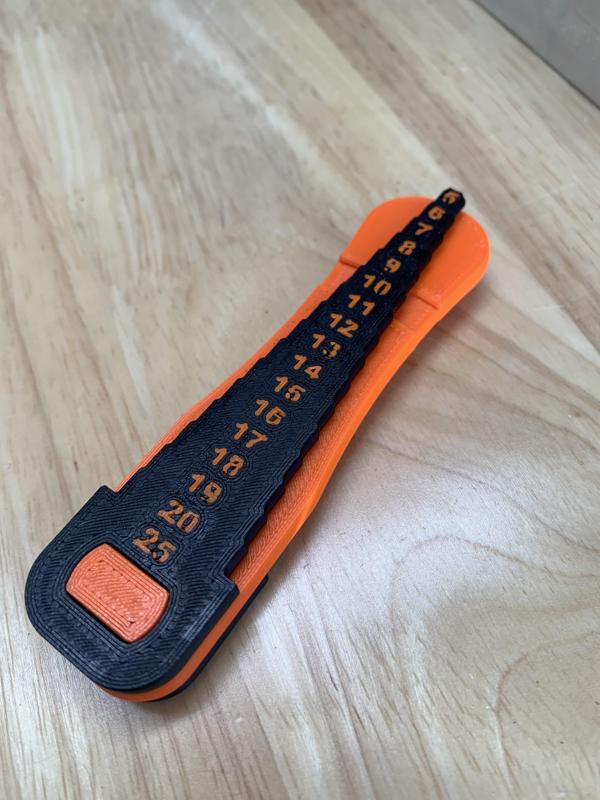 Folding Hole Gauge - Metric and Imperial