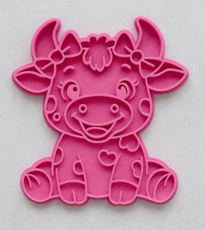 Sitting Cow Cookie Cutter