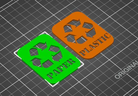 Recycling labels