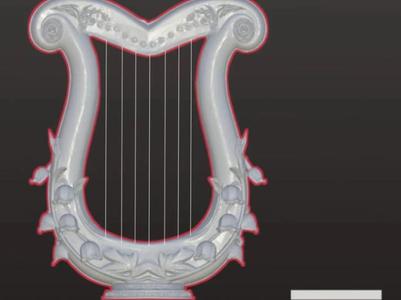 1/3 Scale Mini Lyre Prop for Dolls