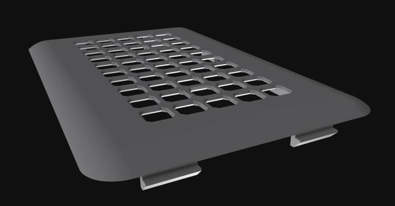 Bathroom air vent grate