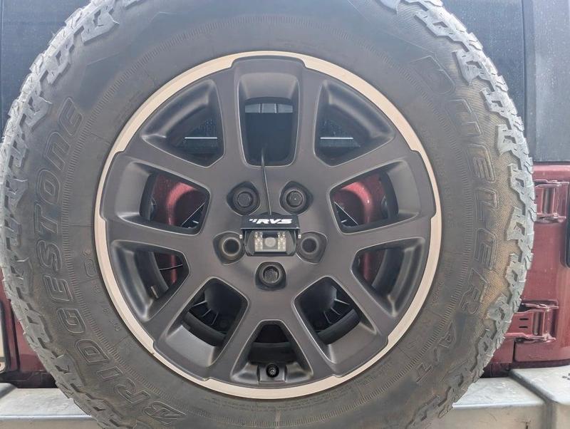 Jeep Wrangler Spare Tire Reverse Camera Mount