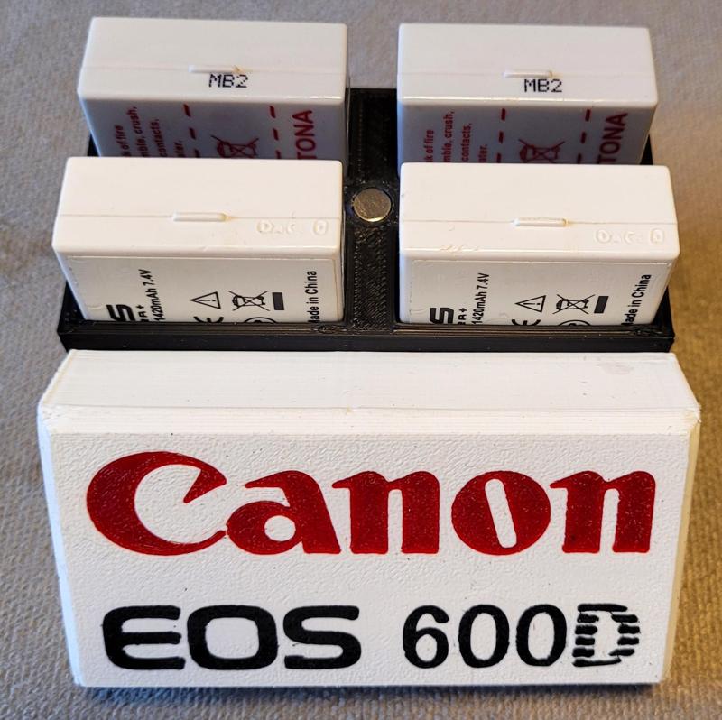 Case for 4x Canon LP-E8 Battery
