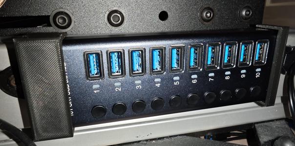 USB Hub 10 Port bracket for 4040 4080 profile.