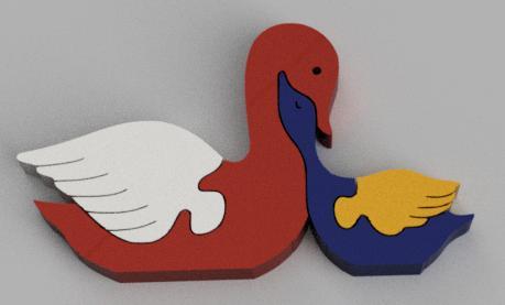 Puzzle Cisne Zoo de ensueño