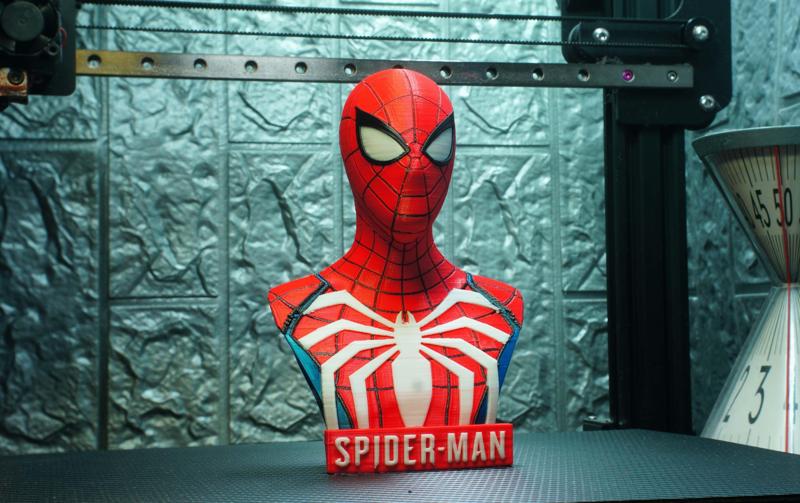 Multicolour Spider-Man PS4 Bust - Advanced Suit MMU