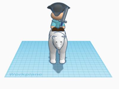 Man Riding Polar Bear