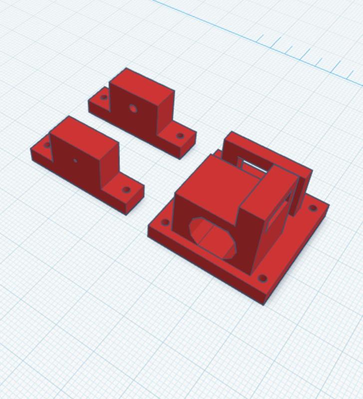 Support for DC MOTOR with gearbox, shaft support and DIP switch